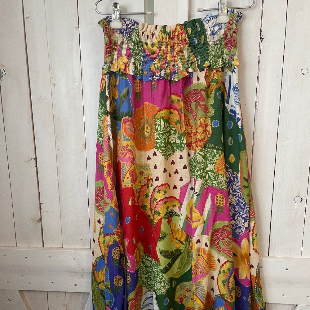 Farm Brasil multi color maxi skirt